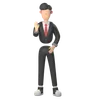 Businessman Showing Stop Gesture