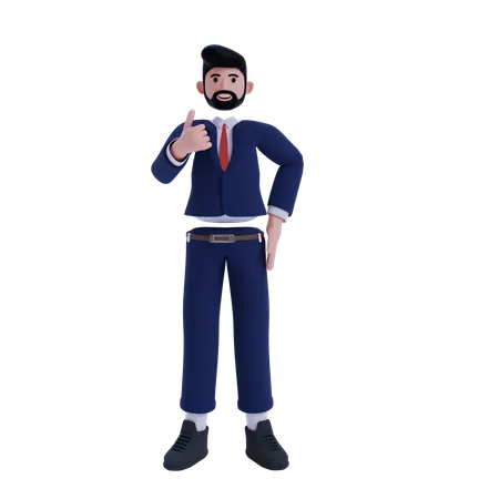 3 D Businessman With Various Poses 3D Illustration