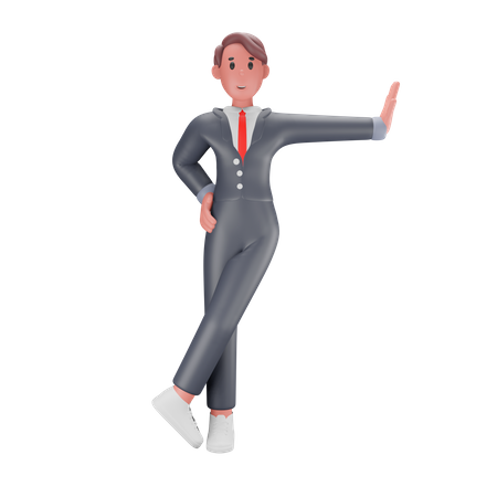 Businessman standing  3D Icon