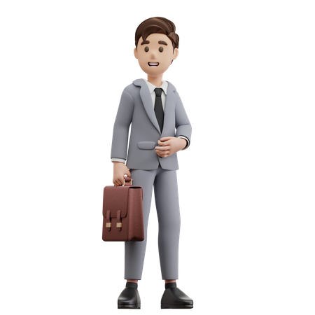 Businessman Standing  3D Illustration