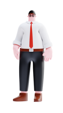 Businessman standing  3D Illustration