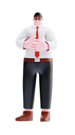 Businessman standing  3D Illustration