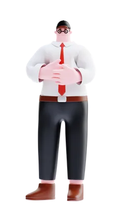 Businessman standing  3D Illustration