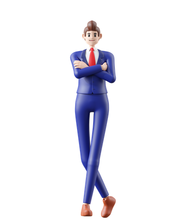 Businessman standing  3D Illustration