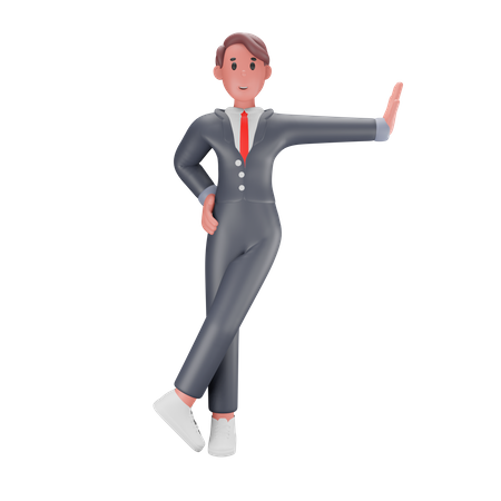 Businessman standing 3D Illustration