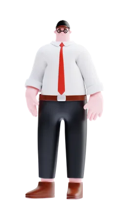 Businessman standing  3D Illustration