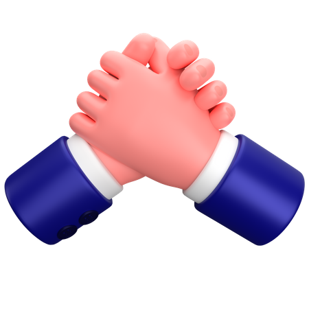 Businessman support or helping hand gesture 3D Icon