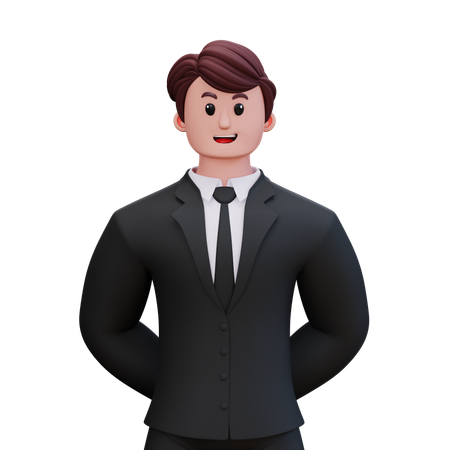 Businessman Taking Break From Work  3D Illustration