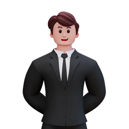 Businessman Taking Break From Work  3D Illustration