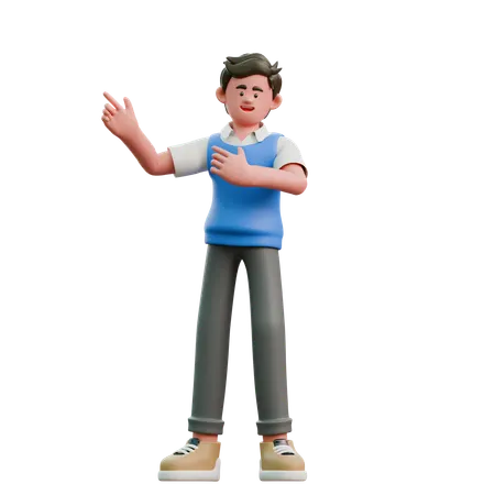Businessman Thingking  3D Icon
