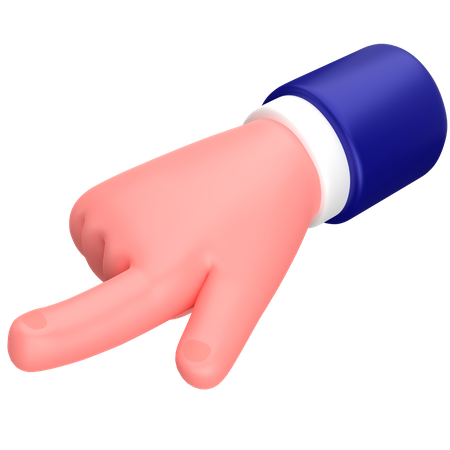 Businessman touch hand gesture  3D Icon