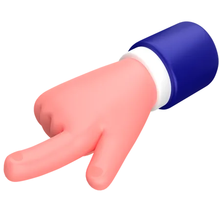 Businessman touch hand gesture  3D Icon