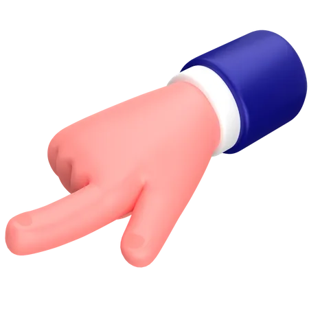 Businessman touch hand gesture 3D Icon