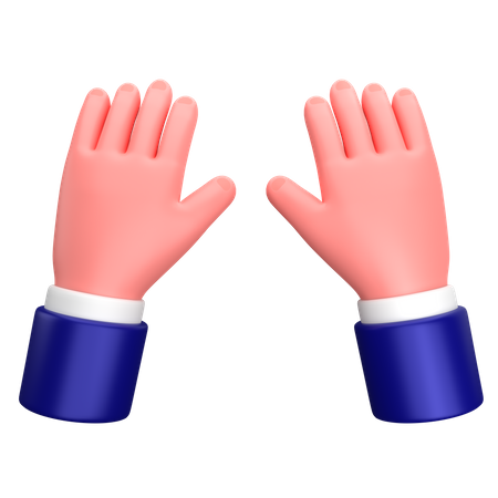 Businessman typing gesture  3D Icon