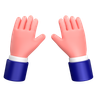 3d typing gesture logo