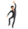 Businessman Waving Hand