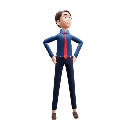 Businessman Winner  3D Illustration