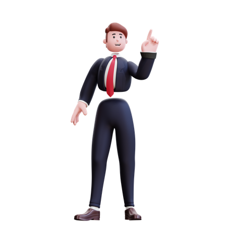 Businessman with idea  3D Illustration