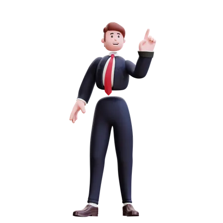 Businessman with idea  3D Illustration