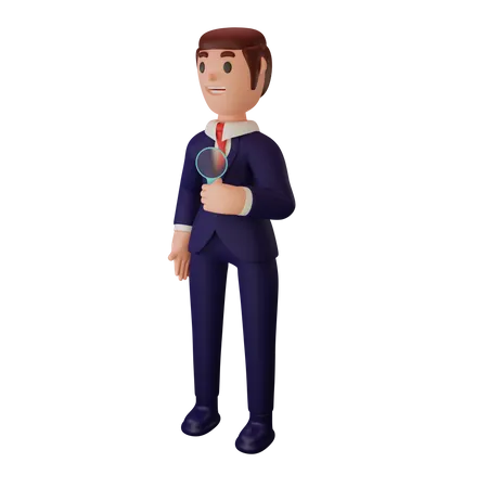 3 D Rendering Of Character With Business Concept 3D Illustration