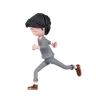 Businessman With Running Pose
