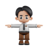 3d for businessman giving pose