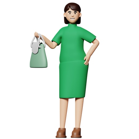 Businesswoman  3D Illustration