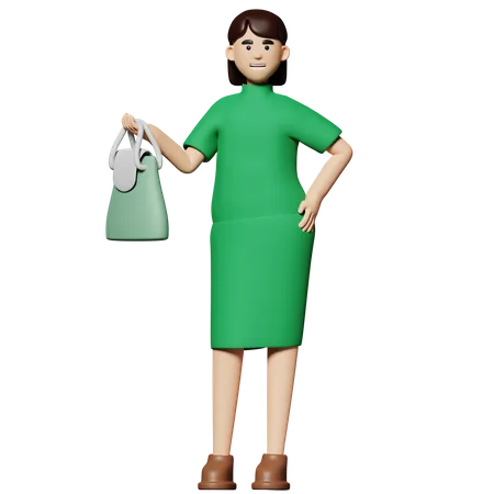 Businesswoman  3D Illustration