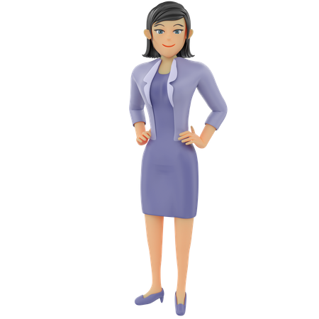 Businesswoman 3D Illustration