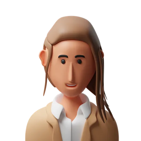 Businesswoman avatar  3D Icon
