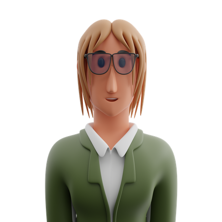 Businesswoman avatar  3D Icon