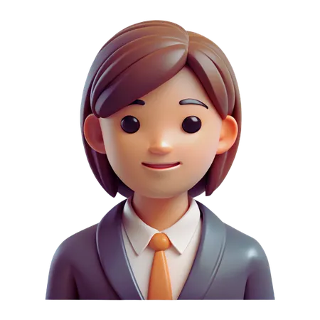 Businesswoman Avatar  3D Icon