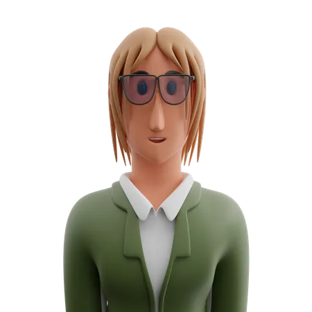Businesswoman avatar  3D Icon