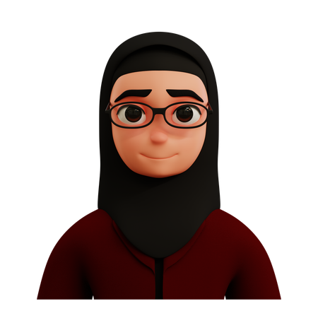 Businesswoman In Glasses  3D Icon
