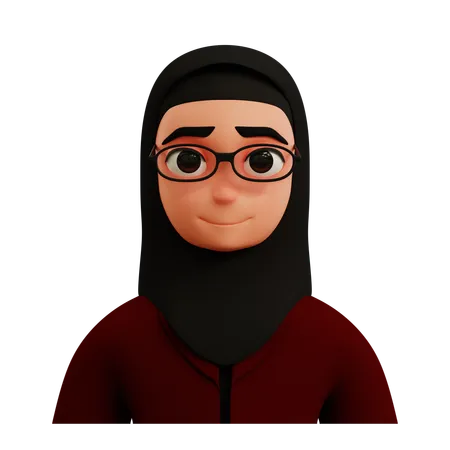 Businesswoman In Glasses  3D Icon