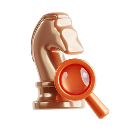 Búsqueda de ajedrez  3D Icon