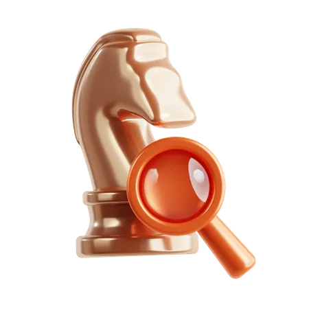 Búsqueda de ajedrez  3D Icon