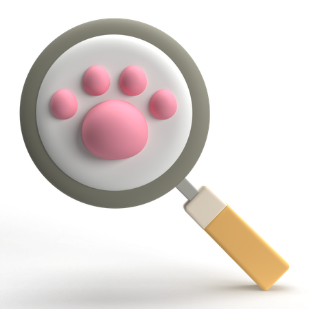 Buscar animales  3D Icon