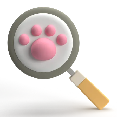 Buscar animales  3D Icon