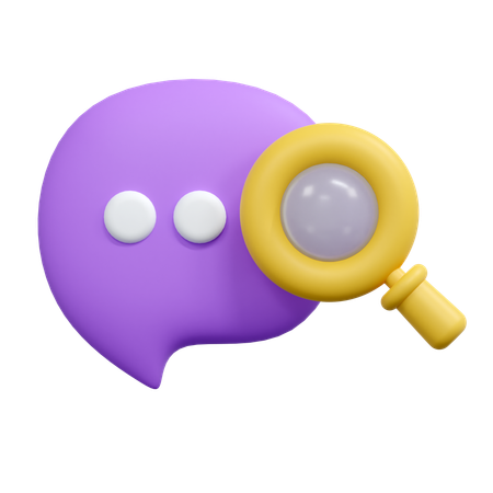 Buscar chat  3D Icon