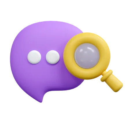 Buscar chat  3D Icon