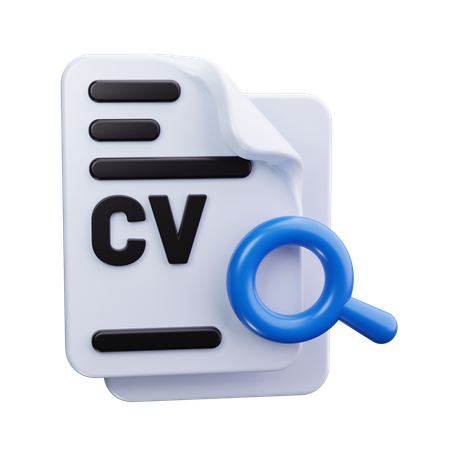 Búsqueda de CV  3D Icon