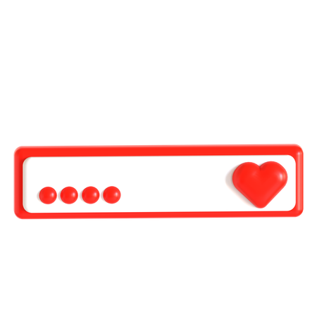 Búsqueda de amor  3D Icon