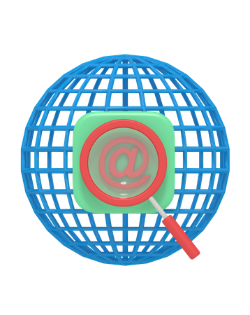 Búsqueda de correo electrónico  3D Icon
