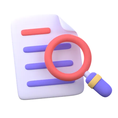 Búsqueda de documentos  3D Icon