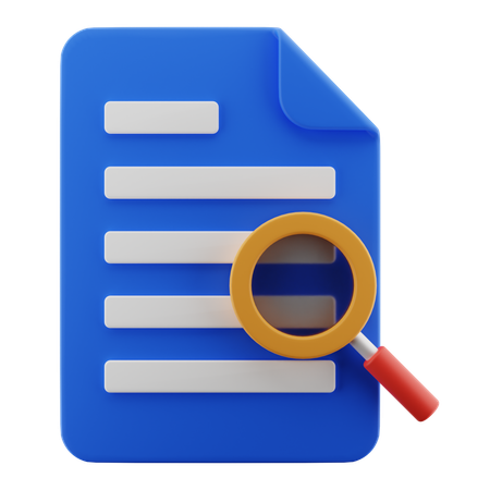 Búsqueda de documentos  3D Icon