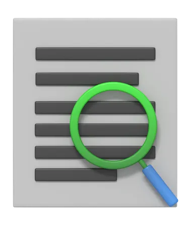 Búsqueda de documentos  3D Icon