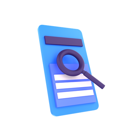 Búsqueda de documentos  3D Icon