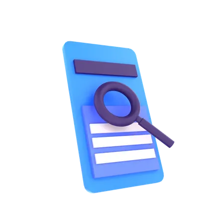 Búsqueda de documentos  3D Icon