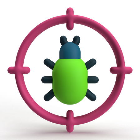 Búsqueda de errores  3D Icon